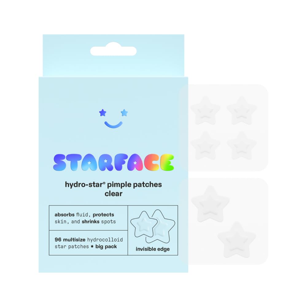 Starface Micro-Cloud, Hydrocolloid Microdart Patches for Early Stage Spots, Pimple Patches with Salicylic Acid and Niacinamide (12 count)