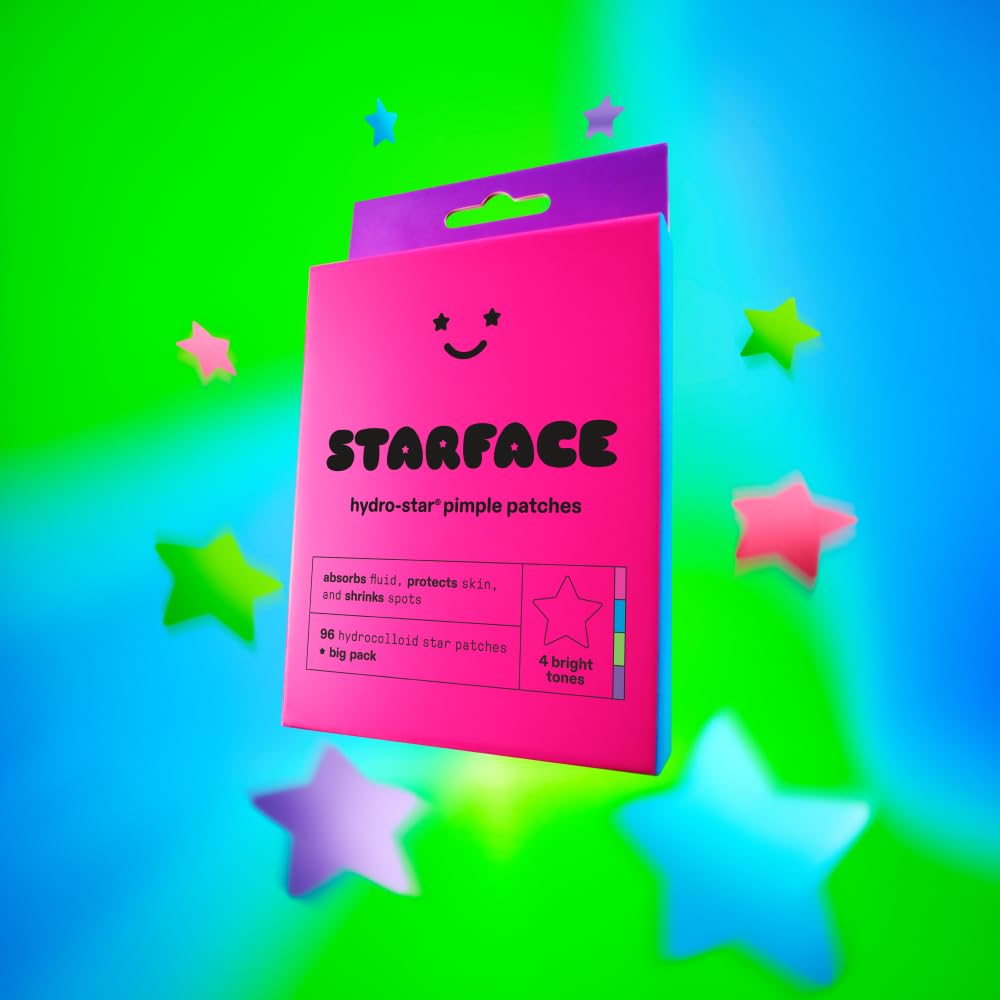 Starface Micro-Cloud, Hydrocolloid Microdart Patches for Early Stage Spots, Pimple Patches with Salicylic Acid and Niacinamide (12 count)