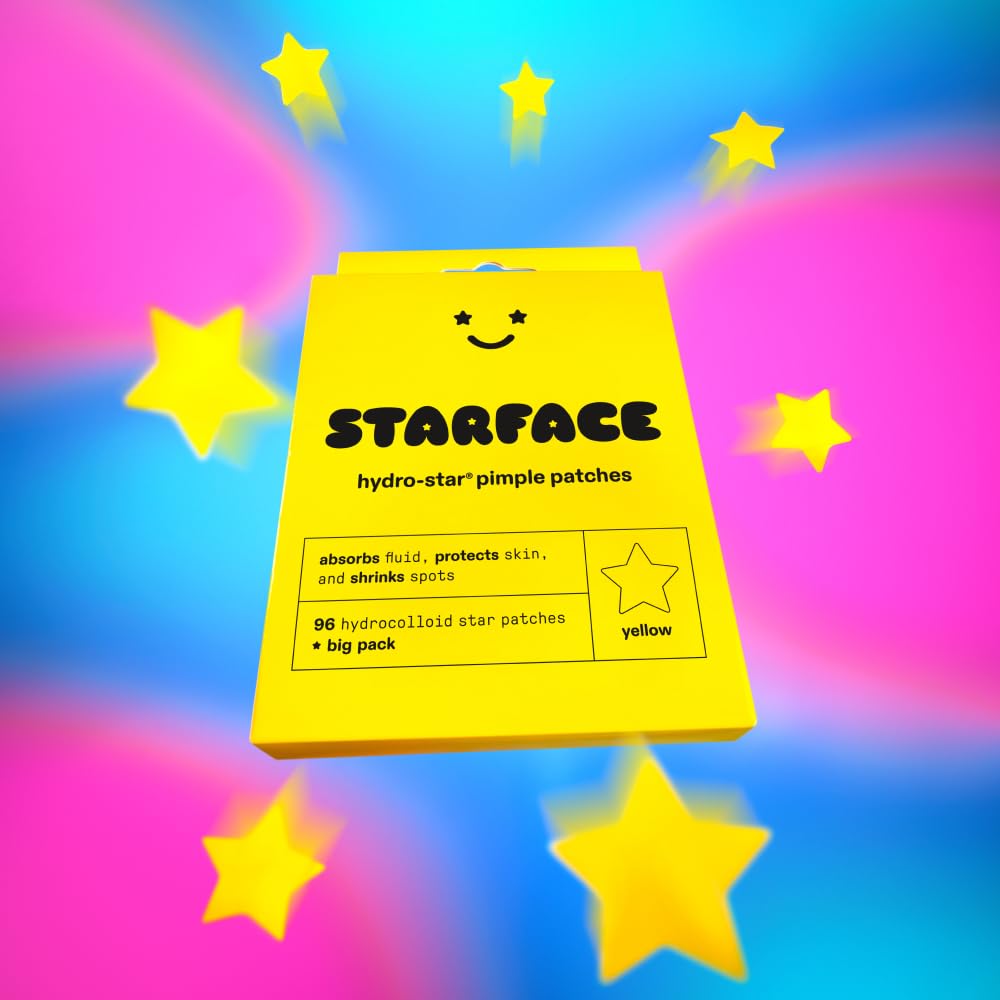 Starface Micro-Cloud, Hydrocolloid Microdart Patches for Early Stage Spots, Pimple Patches with Salicylic Acid and Niacinamide (12 count)