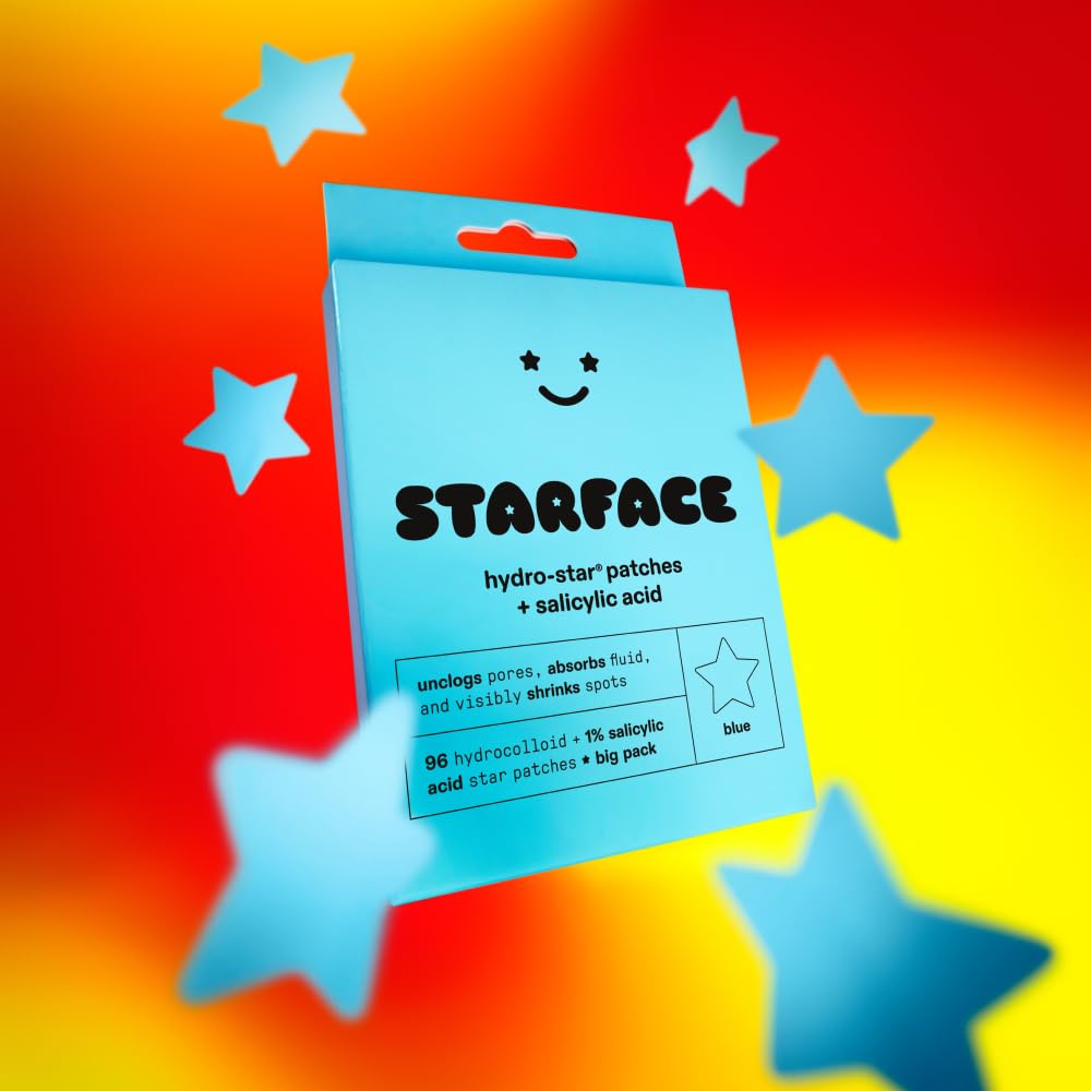 Starface Micro-Cloud, Hydrocolloid Microdart Patches for Early Stage Spots, Pimple Patches with Salicylic Acid and Niacinamide (12 count)