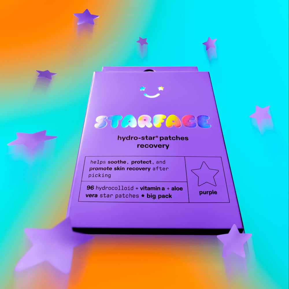 Starface Micro-Cloud, Hydrocolloid Microdart Patches for Early Stage Spots, Pimple Patches with Salicylic Acid and Niacinamide (12 count)