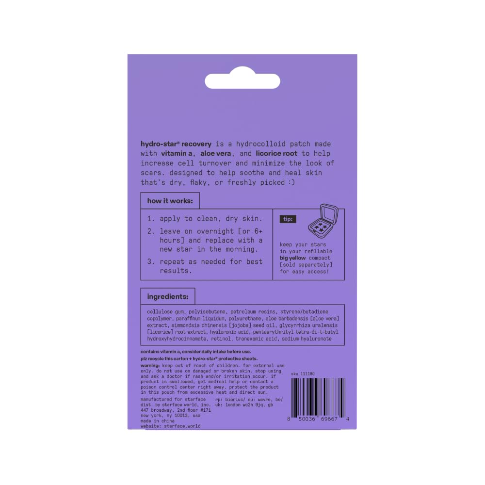 Starface Micro-Cloud, Hydrocolloid Microdart Patches for Early Stage Spots, Pimple Patches with Salicylic Acid and Niacinamide (12 count)
