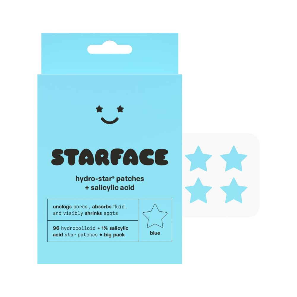 Starface Micro-Cloud, Hydrocolloid Microdart Patches for Early Stage Spots, Pimple Patches with Salicylic Acid and Niacinamide (12 count)