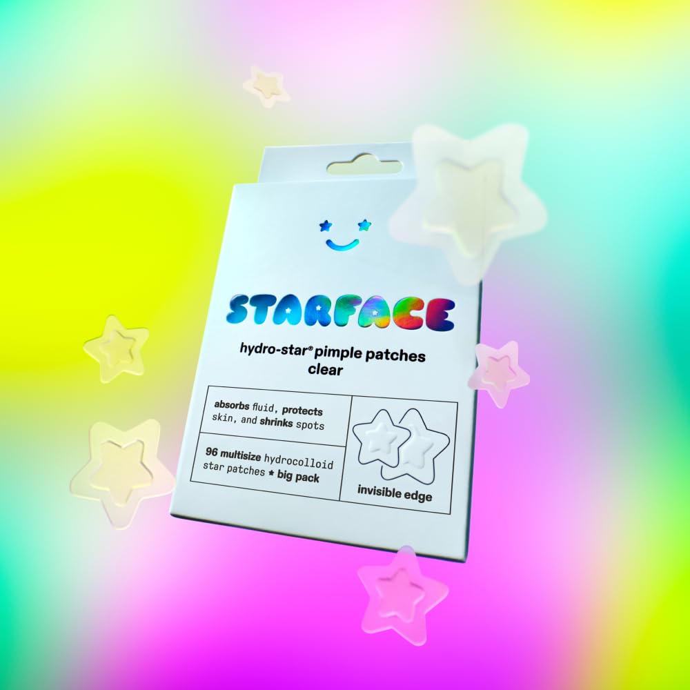Starface Micro-Cloud, Hydrocolloid Microdart Patches for Early Stage Spots, Pimple Patches with Salicylic Acid and Niacinamide (12 count)