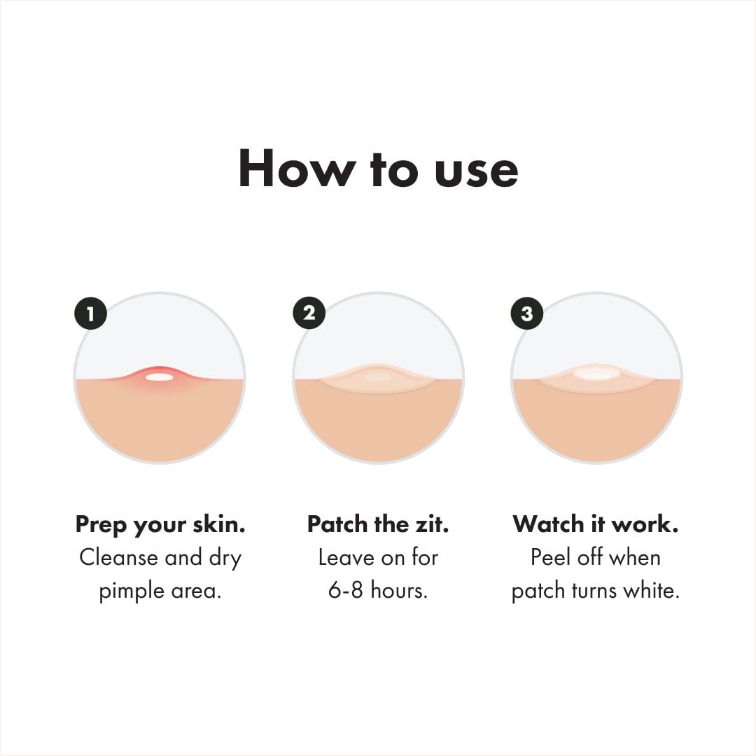 Mighty Patch™ Invisible+ Patch – The Barely-There Daytime Hydrocolloid Acne Pimple Patch for Covering Zits and Blemishes, Tapered Edges Designed to Blend Into Skin (72ct)
