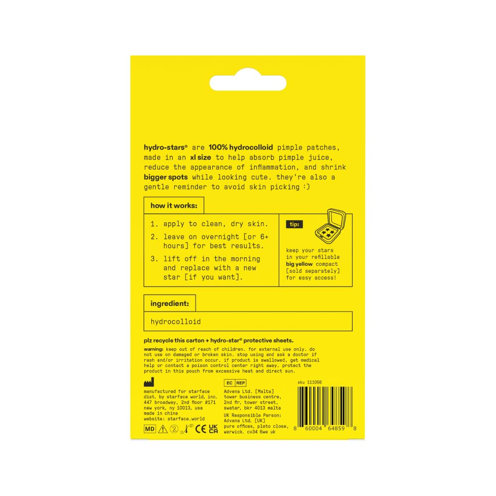 Starface Micro-Cloud, Hydrocolloid Microdart Patches for Early Stage Spots, Pimple Patches with Salicylic Acid and Niacinamide (12 count)