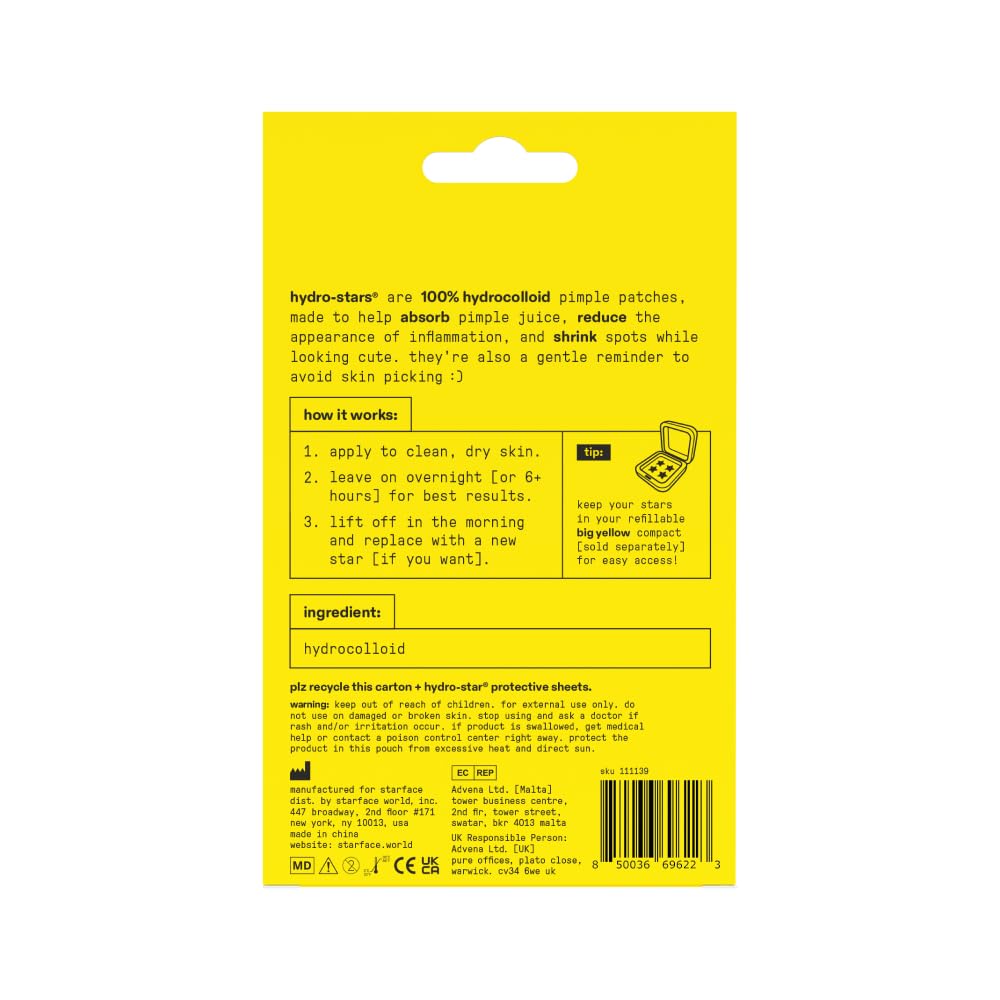 Starface Micro-Cloud, Hydrocolloid Microdart Patches for Early Stage Spots, Pimple Patches with Salicylic Acid and Niacinamide (12 count)