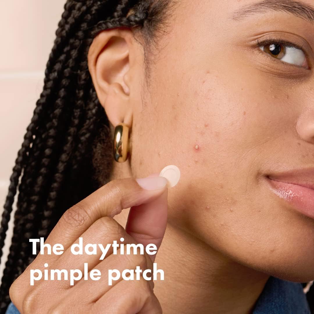 Mighty Patch™ Invisible+ Patch – The Barely-There Daytime Hydrocolloid Acne Pimple Patch for Covering Zits and Blemishes, Tapered Edges Designed to Blend Into Skin (72ct)
