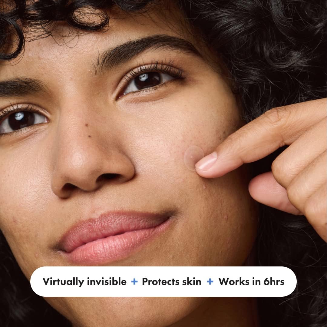 Mighty Patch™ Invisible+ Patch – The Barely-There Daytime Hydrocolloid Acne Pimple Patch for Covering Zits and Blemishes, Tapered Edges Designed to Blend Into Skin (72ct)